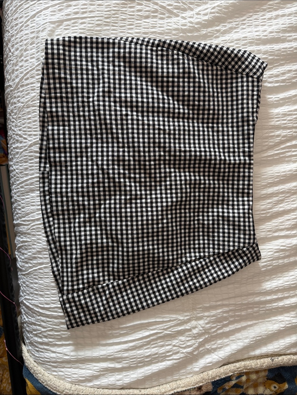 Urban Outfitters Gingham Mini Skirt Front Pockets Size Small